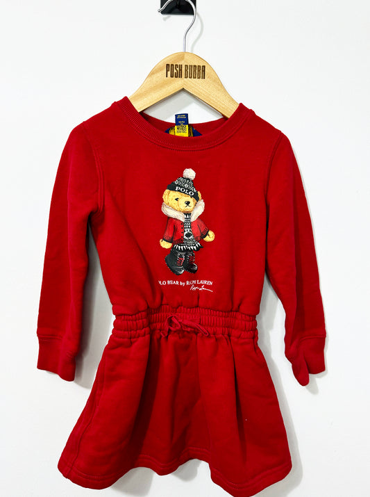 Ralph Lauren Red Christmas Dress 2y