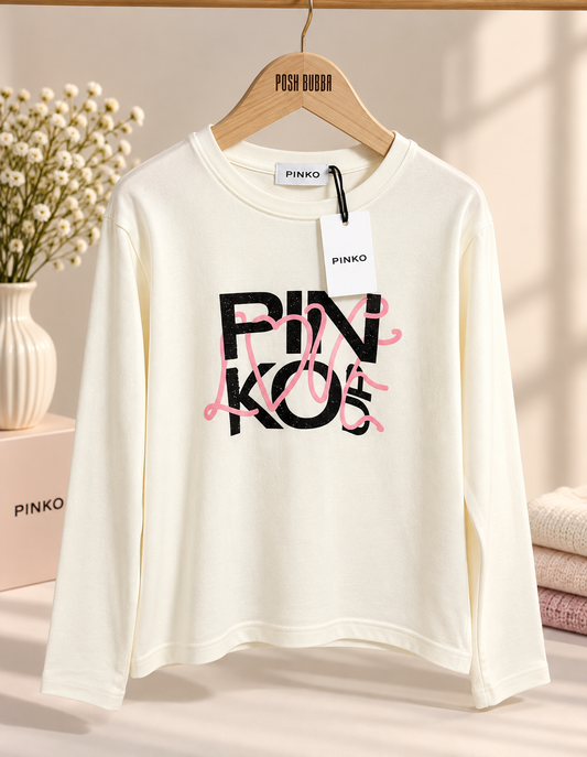 PINKO Girls Long Sleeve T-shirt 4y New with tags 141047