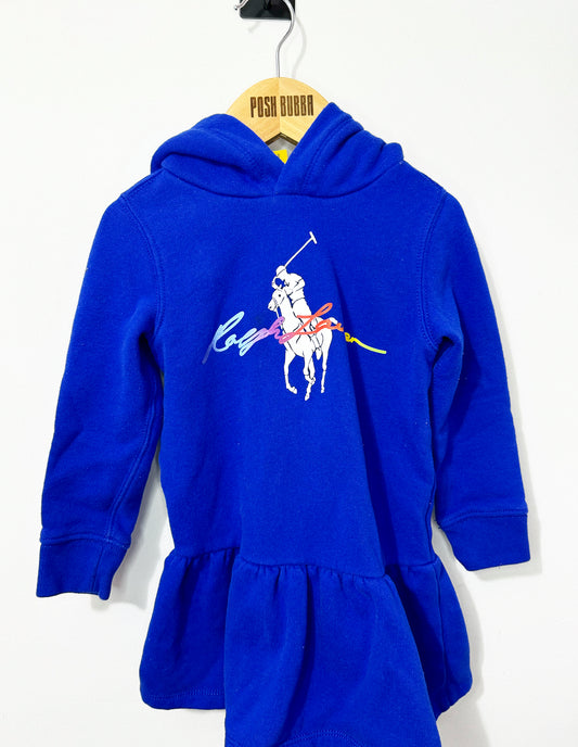 Ralph Lauren Navy Hoodie Dress 3y