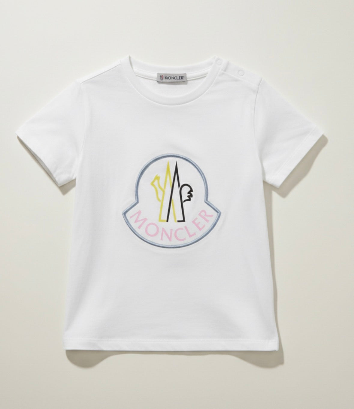 Moncler White T-shirt 2y