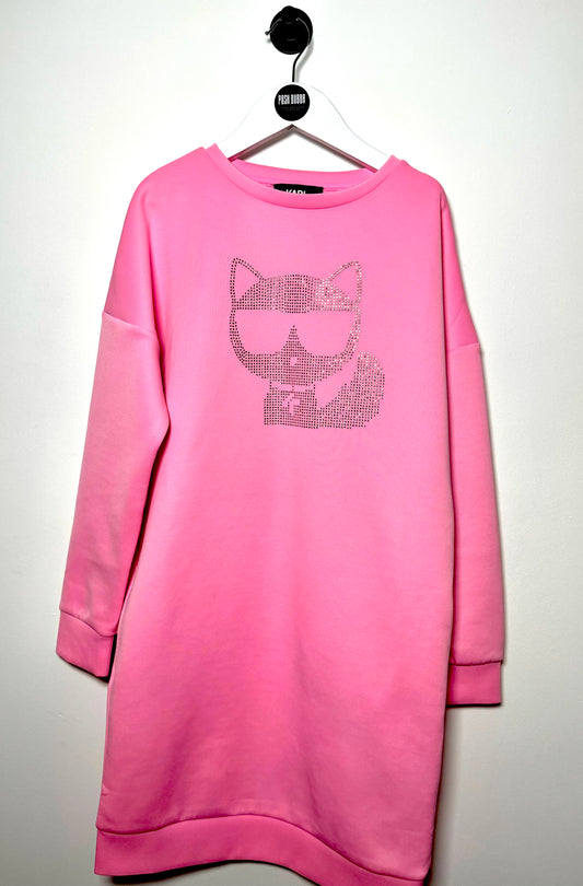 Karl Lagerfeld Pink Jumper Dress 12y