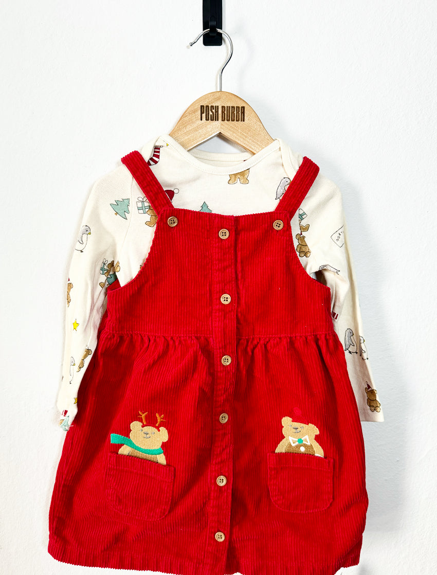 M&S Christmas Dress 18-24m #7013