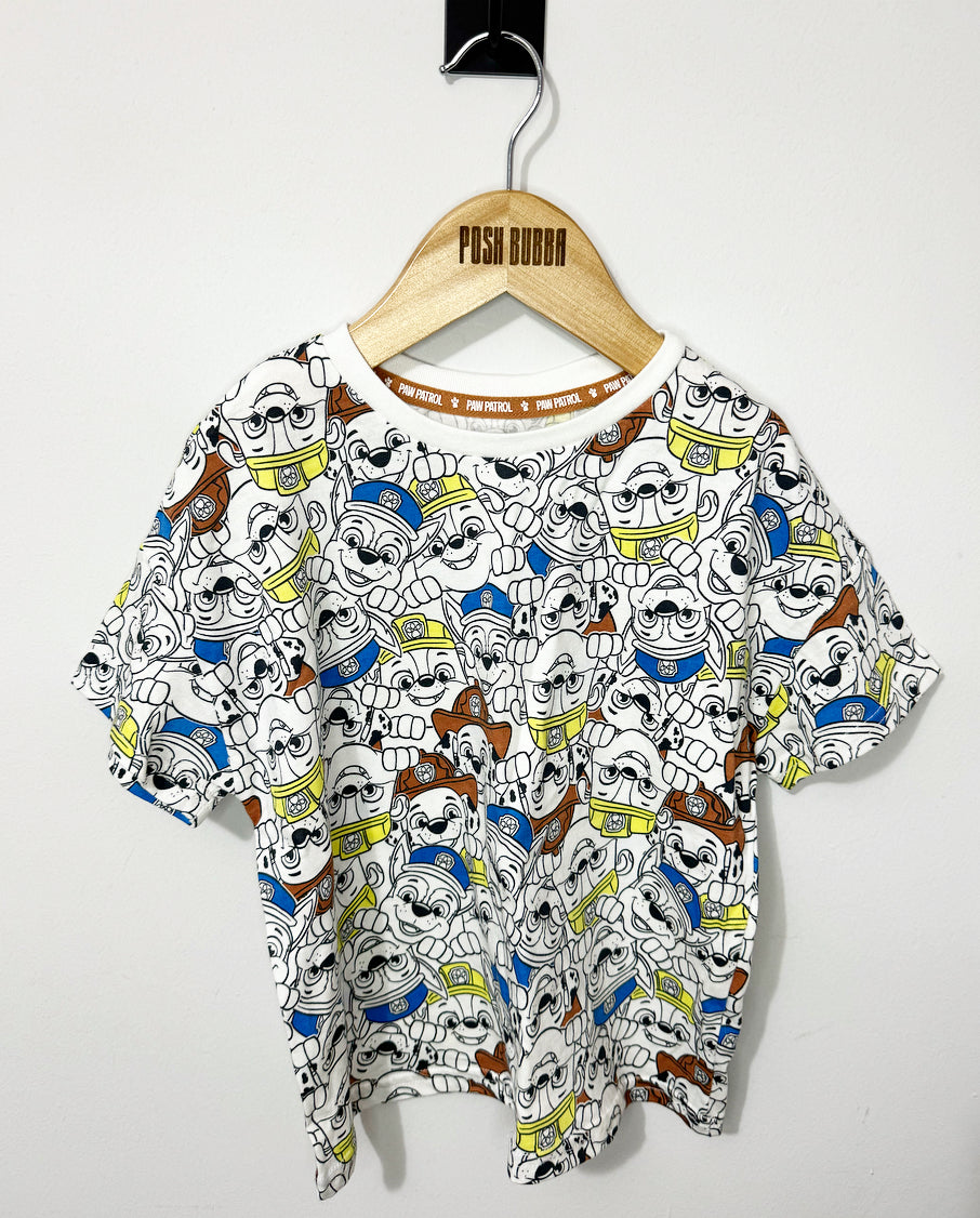 George 3x Paw patrol T-shirts 4-5y