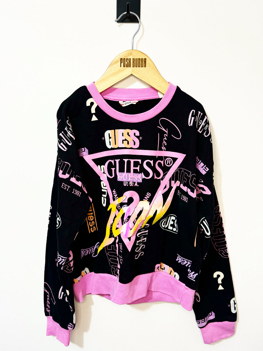 Guess Black & Pink swetshirt 8y No tags