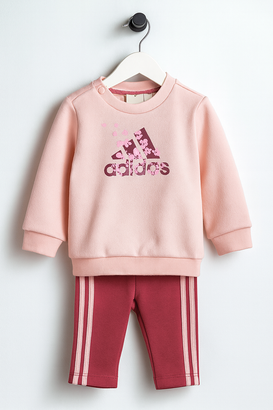 Adidas Бебешки анцуг за момичета 12-18м. Нов с етикет 141053