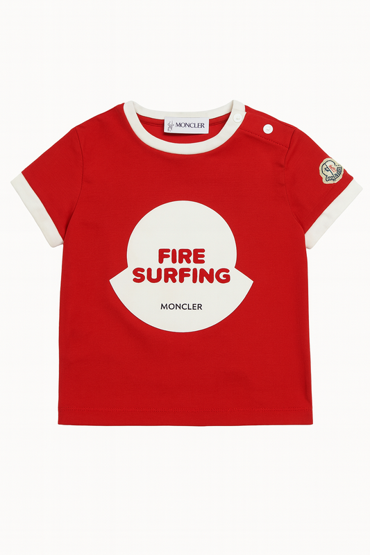 Moncler red t-shirt 18-24m