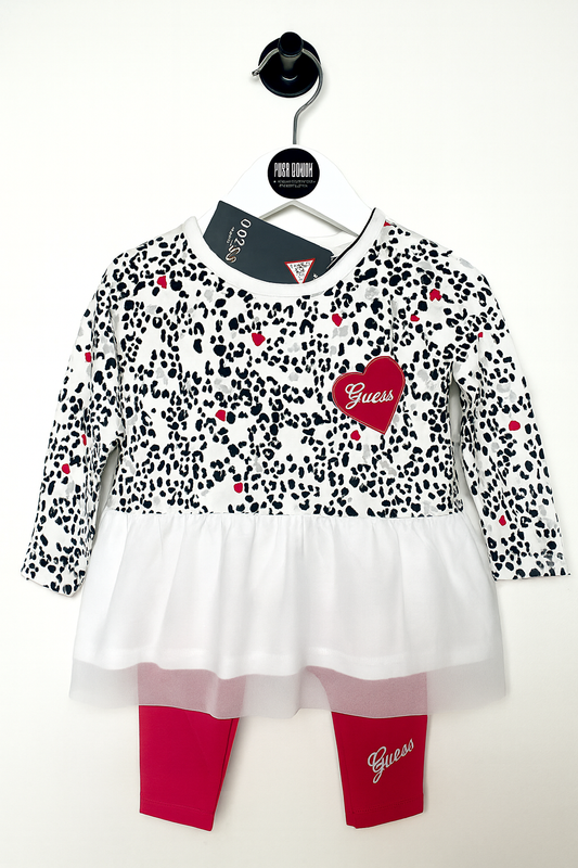 Комплект за бебе Guess за момиче 12м. Нов с етикети