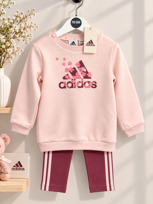 Adidas Baby Girls Tracksuit 12-18m New with tags 141053