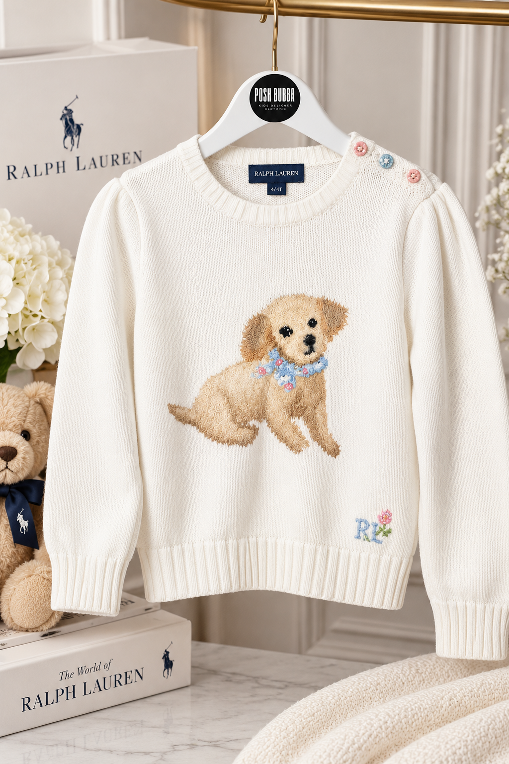 Ralph Lauren Girls Vintage Jumper 4y