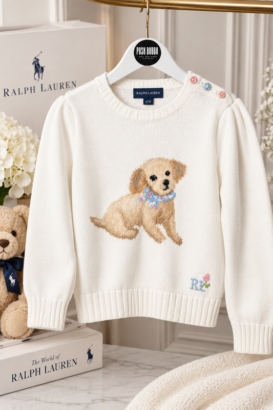 Ralph Lauren Girls Vintage Jumper 4y