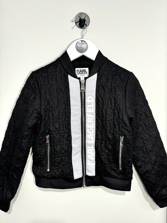 Karl Lagerfeld Black Jacket 4-5y New No Tags 141087
