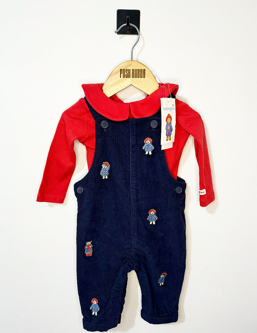 F&F Paddington Dungarees Set 3-6m