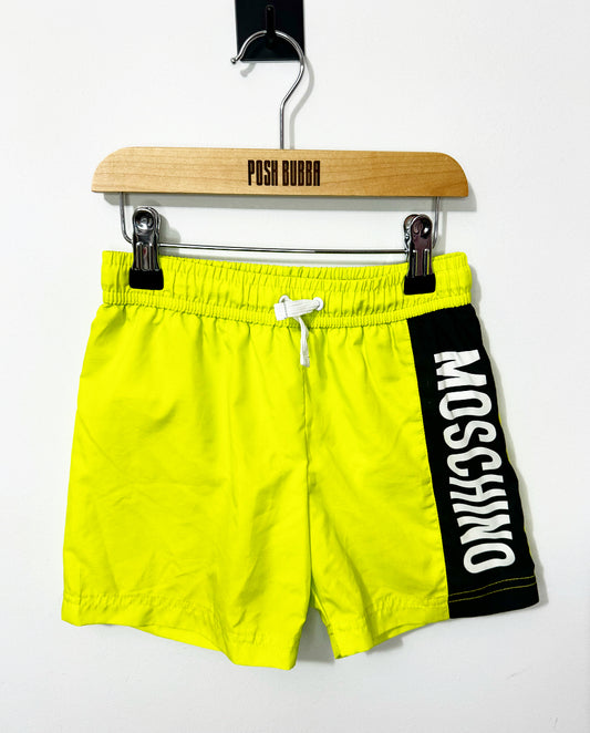 Moschino Boys Green Swim Shorts 8y No Tags