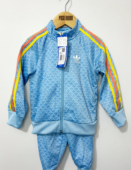 Adidas Light Blue Tracksuit 2y