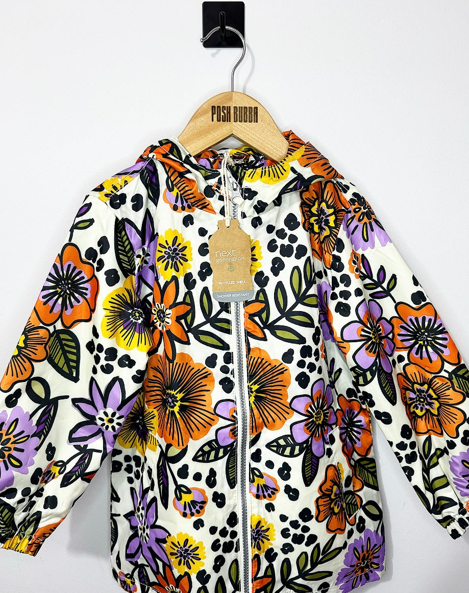 Next Floral Raincoat 4-5y