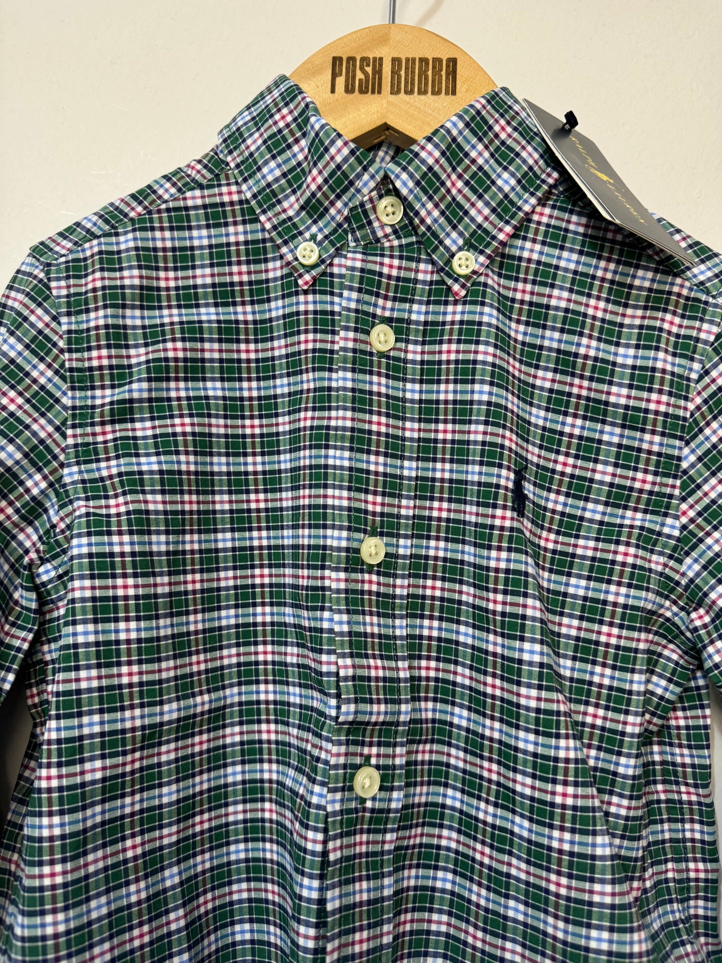 Ralph Lauren Shirt Green 2y