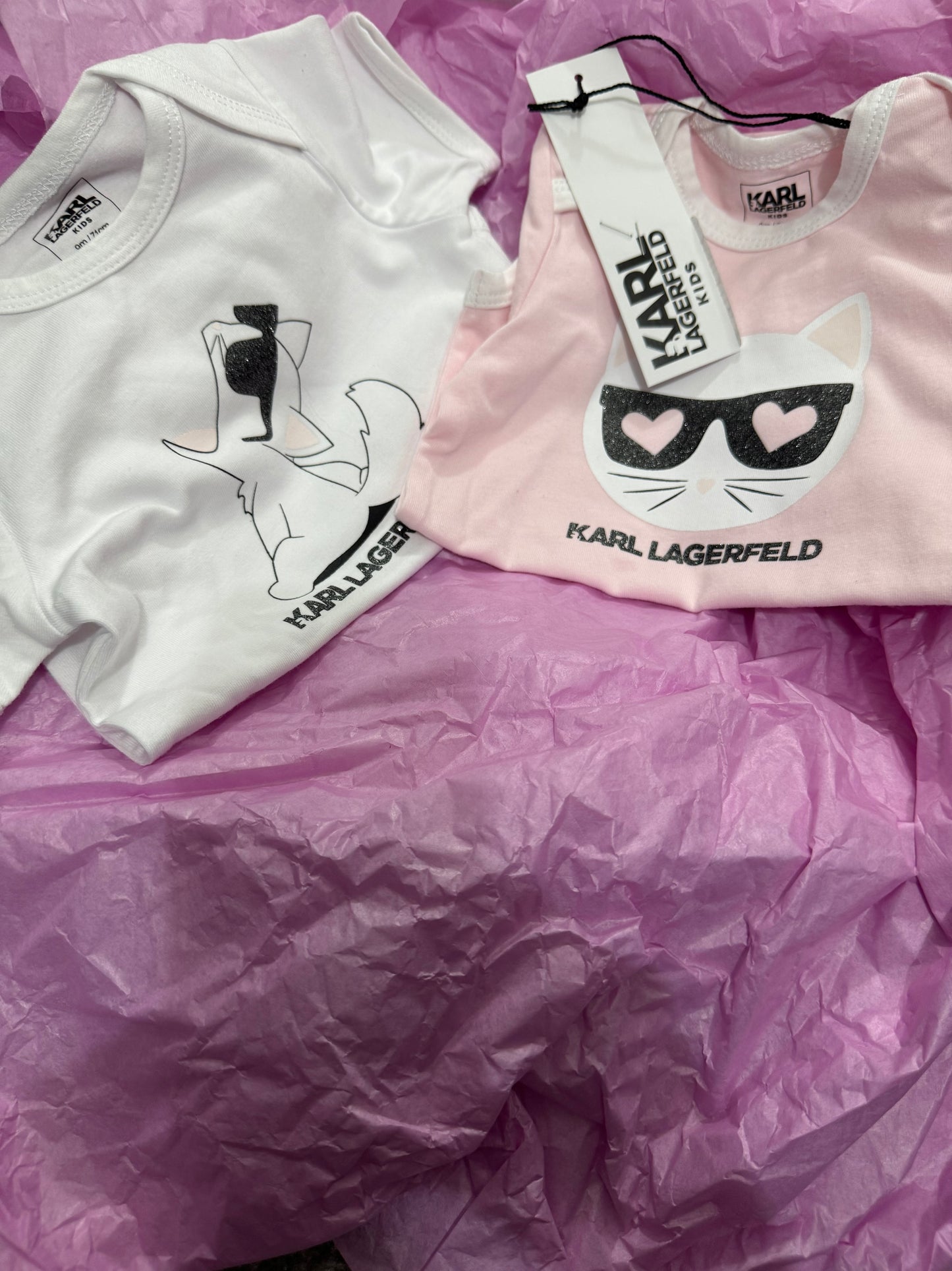 Karl Lagerfeld Baby Vests x2