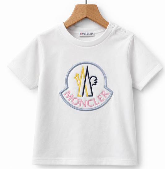 Moncler White T-shirt 2y