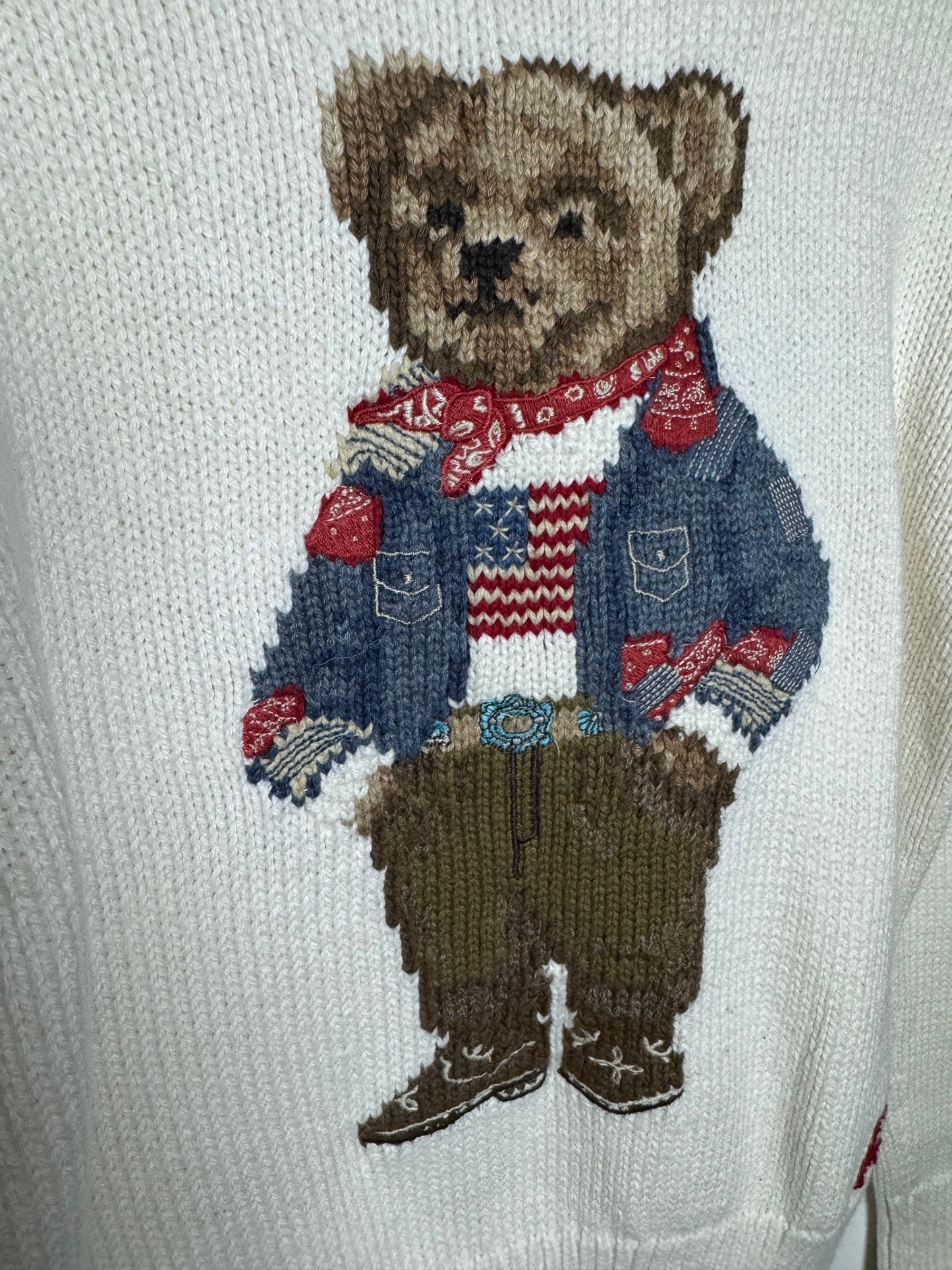 Ralph Lauren Polo bear jumper 7y