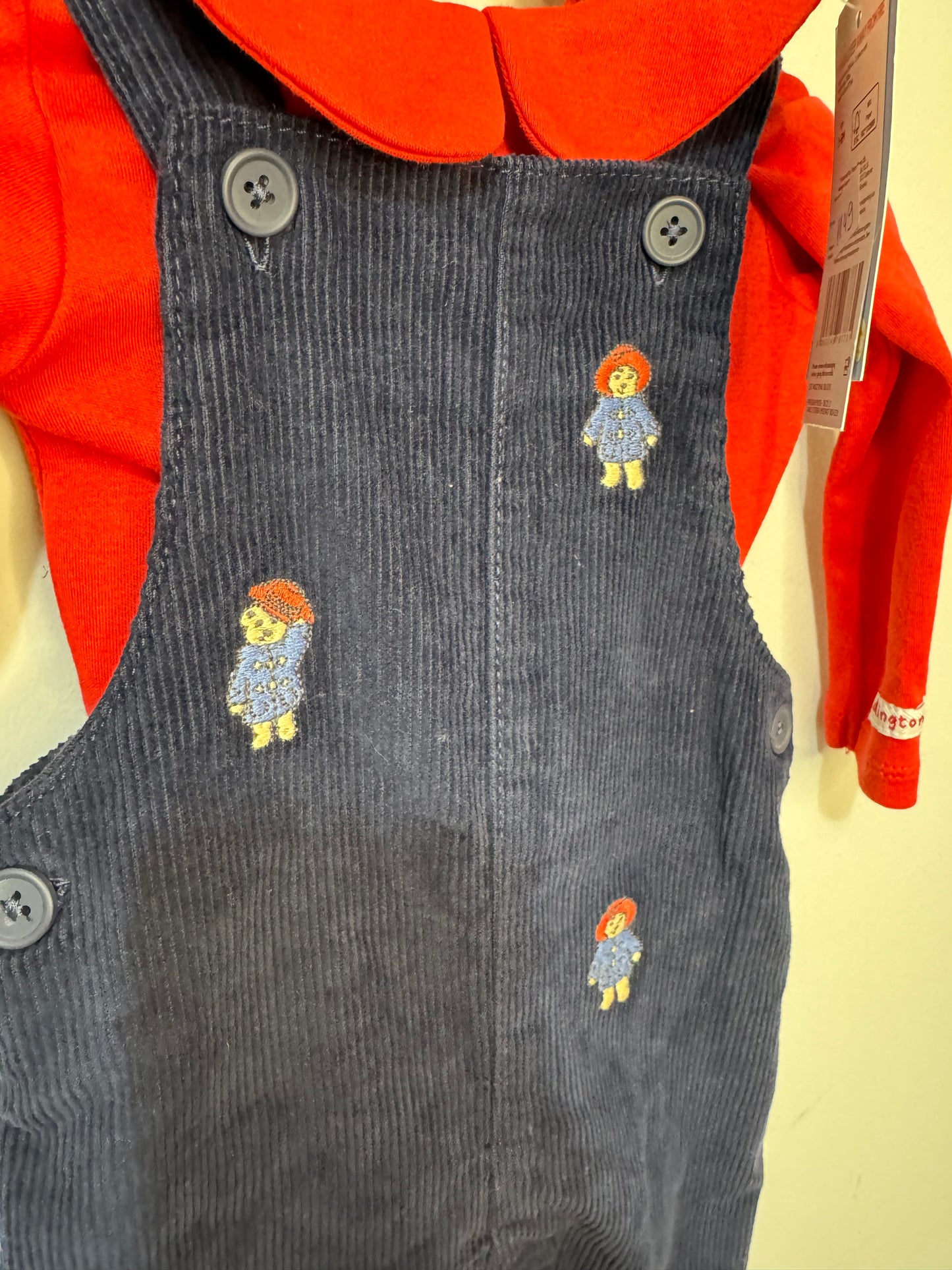 F&F Paddington Dungarees Set 3-6m