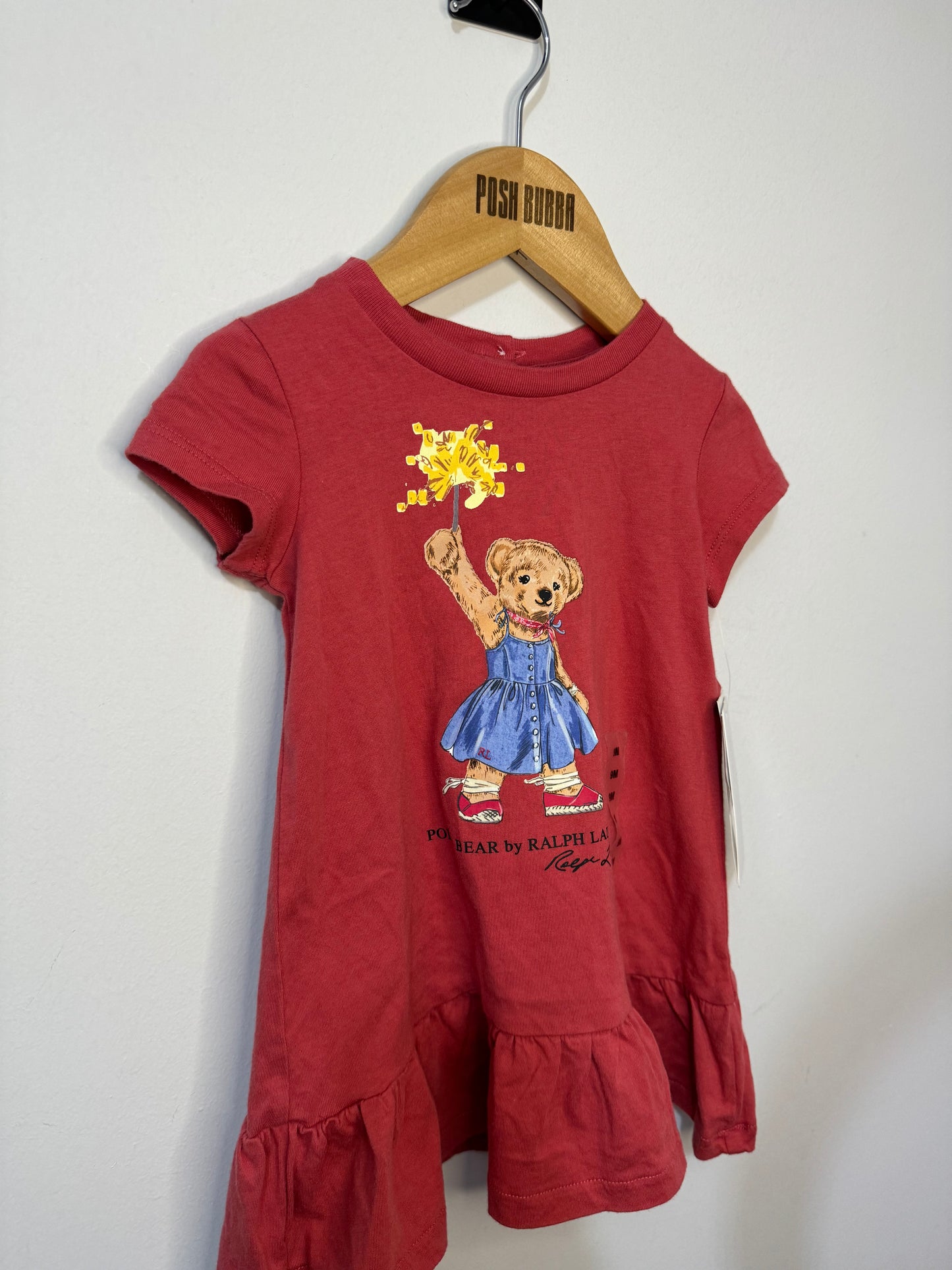 Ralph Lauren Teddy Red Dress 9m