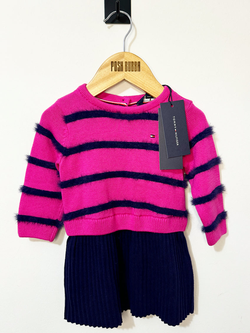 Tommy Hilfiger Pink/Blue Dress 6-9m