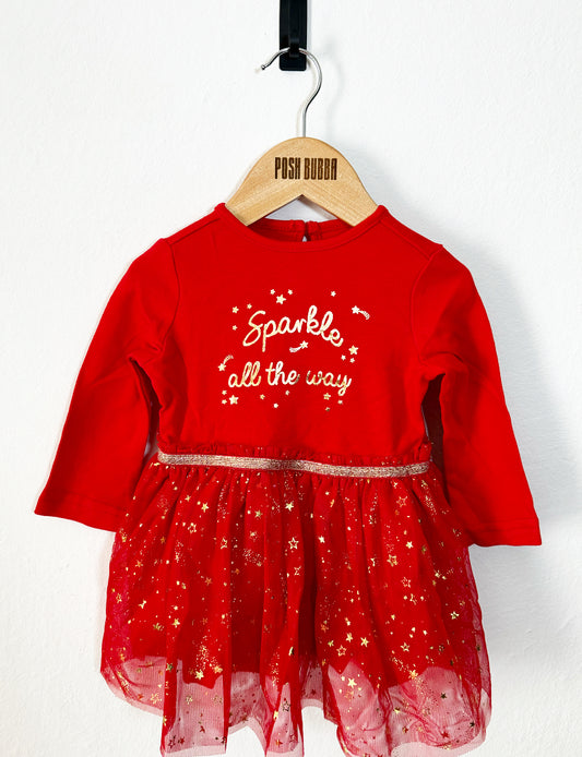 Studio Christmas Dress 12-18m #7010