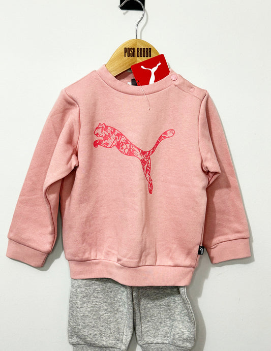 Puma Pink&Grey Tracksuit 2y