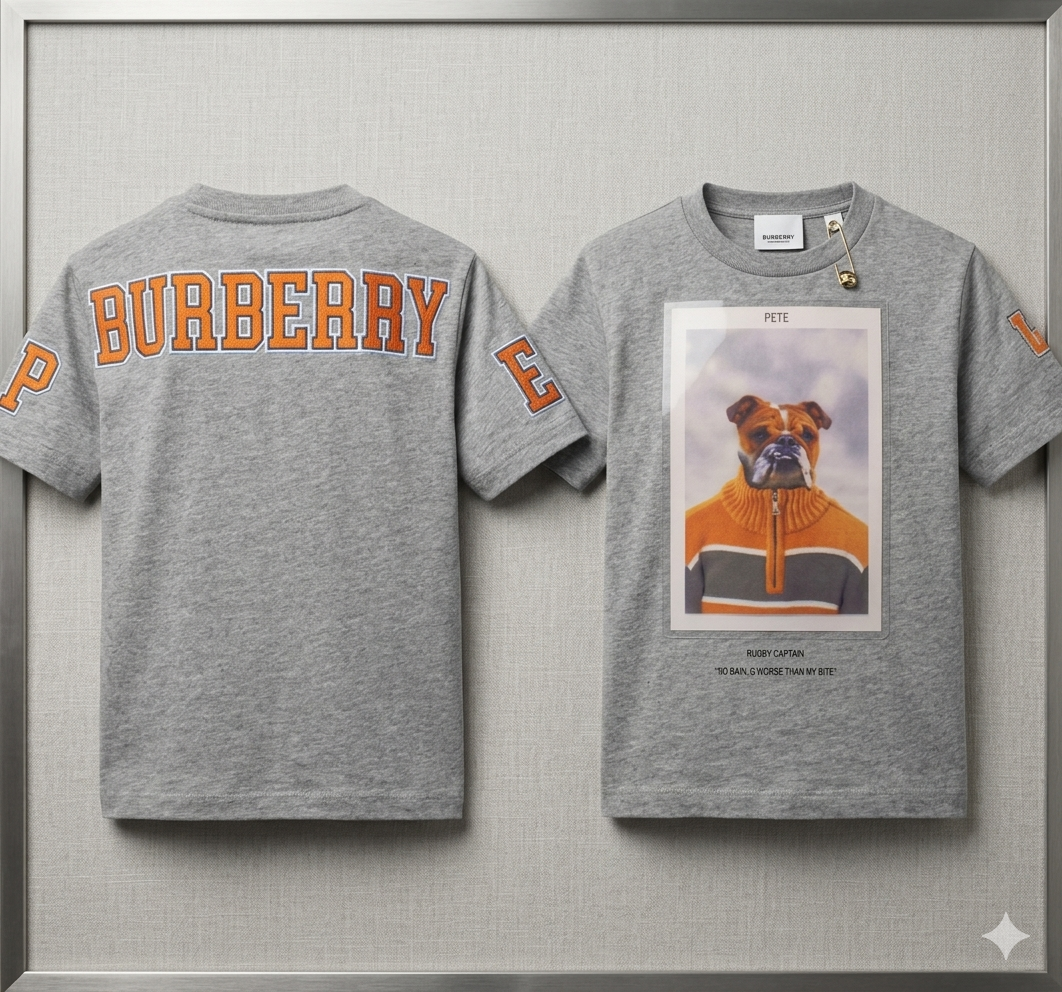 Burberry Boys Grey T-shirt 9-10y