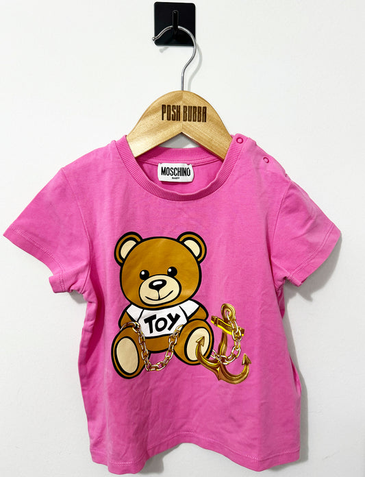 Moschino Anchor Pink T-shirt 18-24 no tags