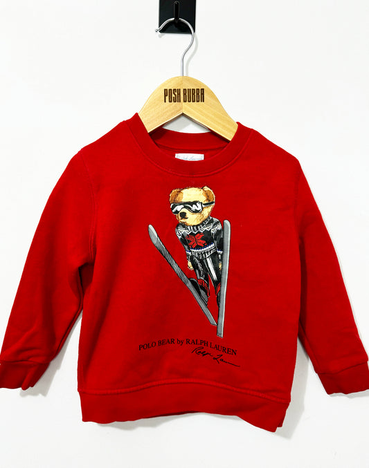 Ralph Lauren Red Ski Jumper 2-3y No Tags