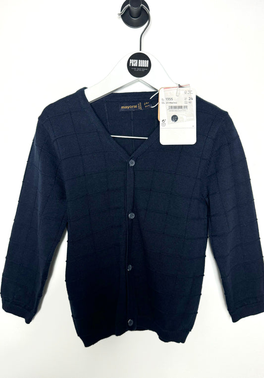 Mayoral Cardigan Navy 24m