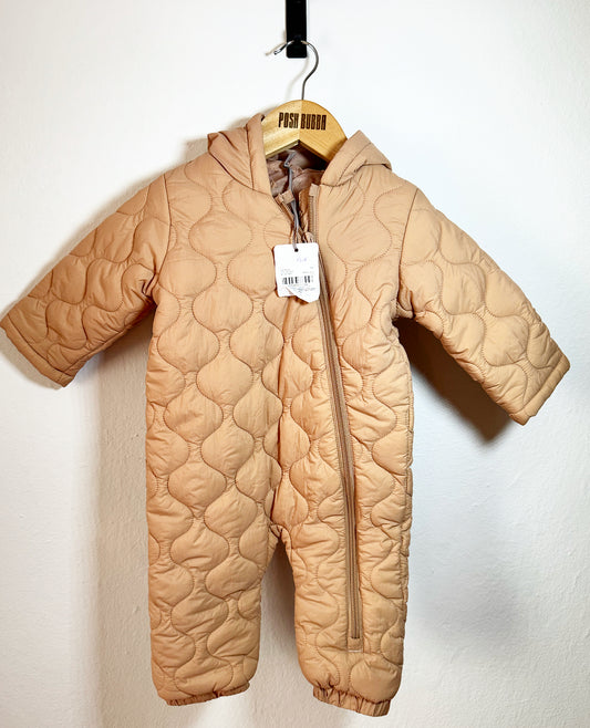 TU Light Brown Snowsuit 6-9m #5039