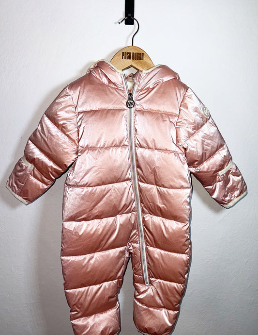 Michael Kors Rose Metallic Snowsuit 0-6m