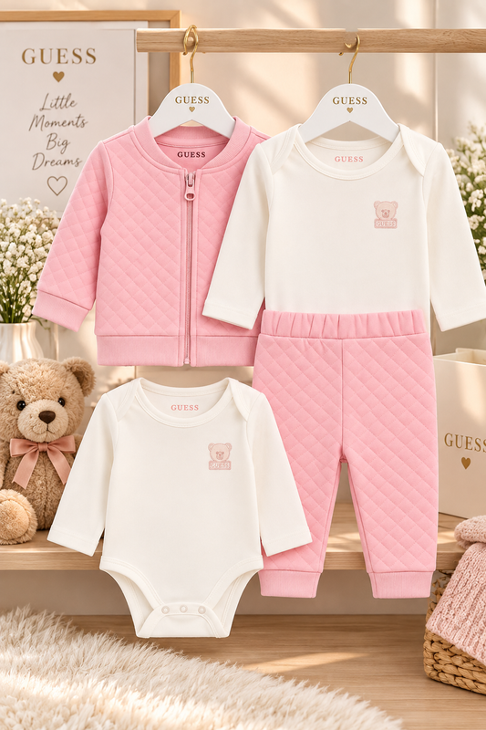 Guess Baby Girl 3pcs Set 0-3m New with tags