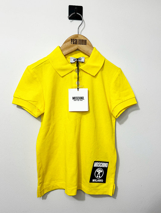 Moschino Yellow Polo T-shirt 5y