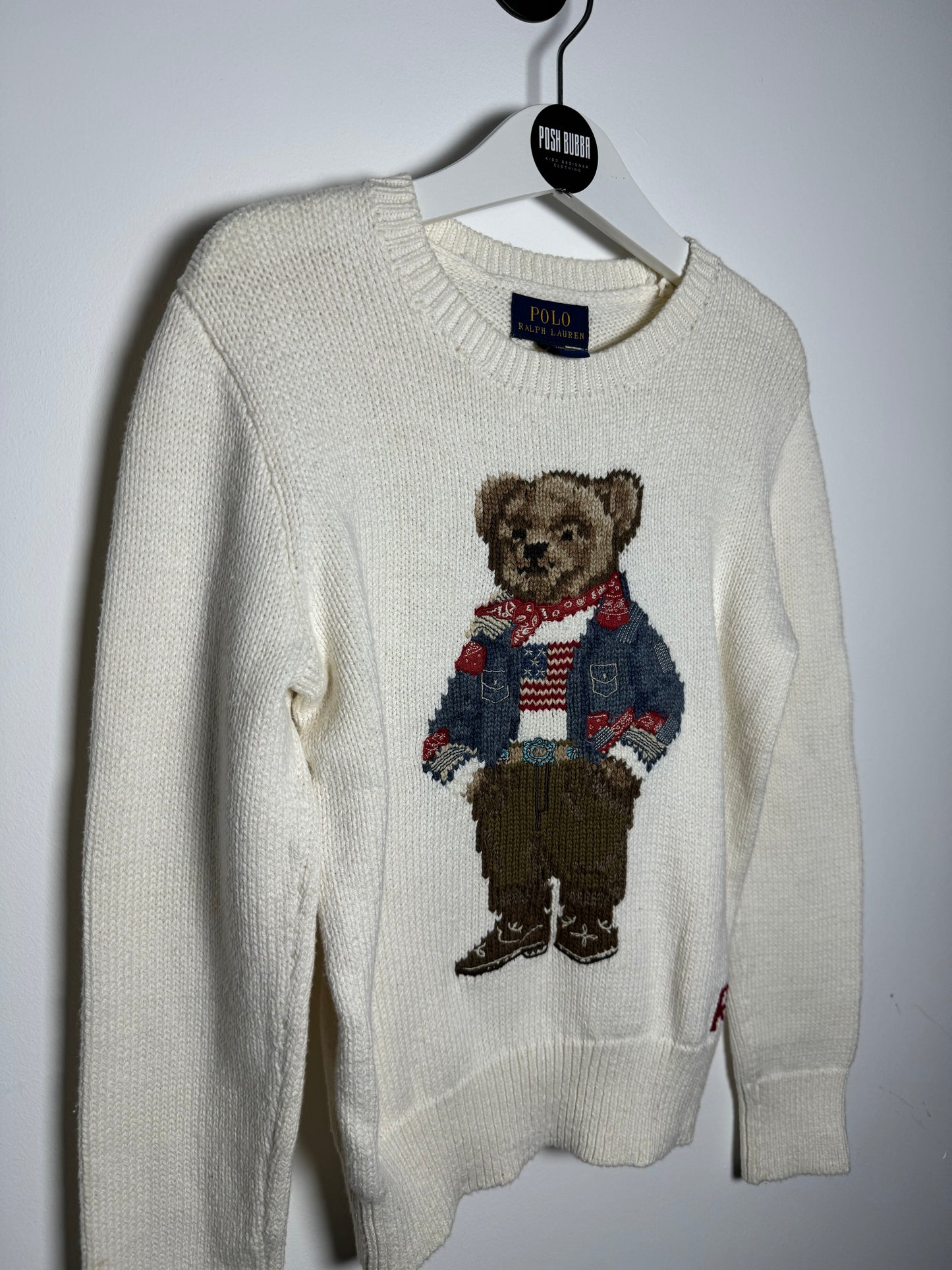 Ralph Lauren Polo bear jumper 7y