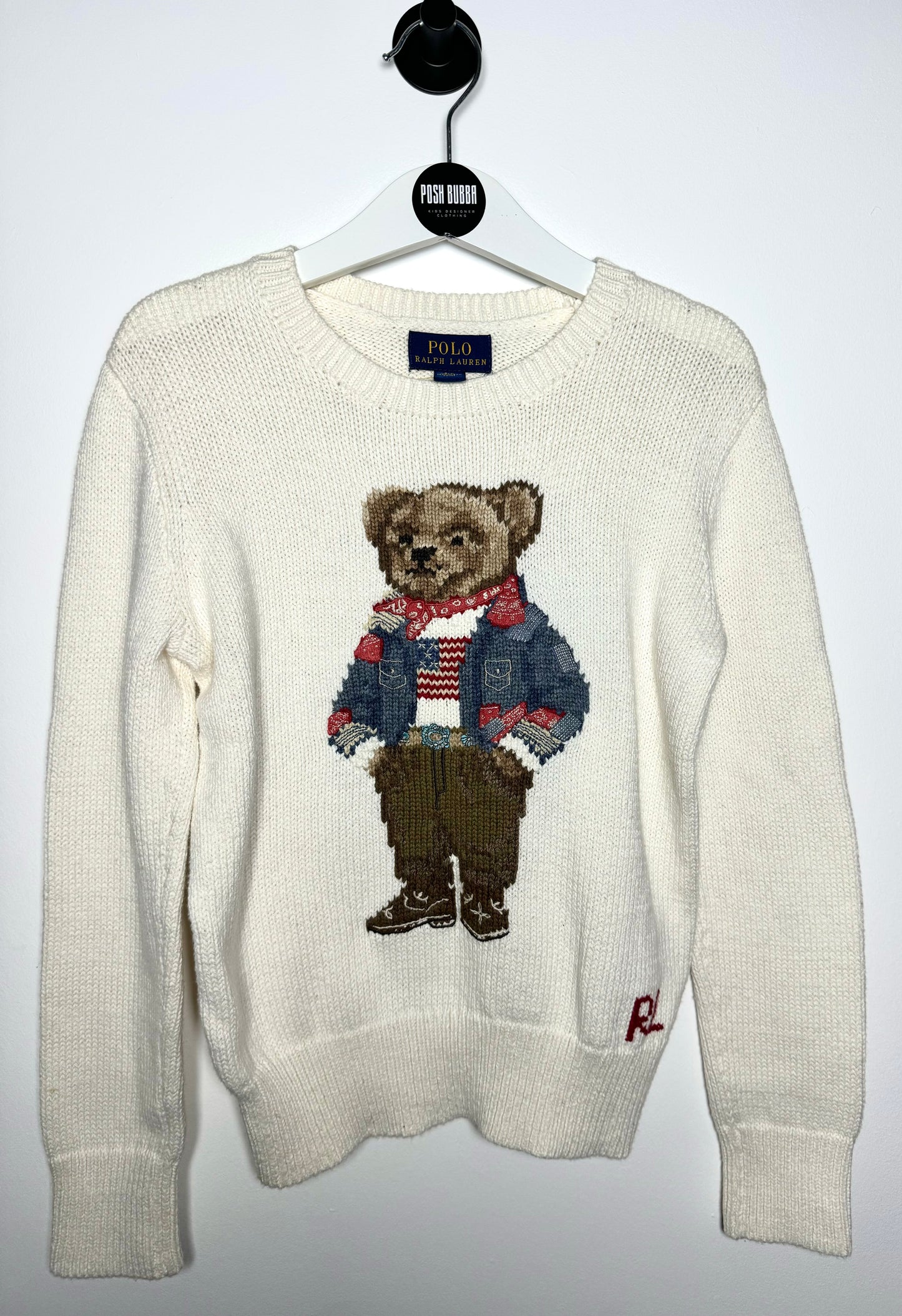 Ralph Lauren Polo bear jumper 7y