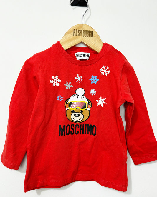 Moschino Long Sleeve Christmas T-Shirt No 18m No tags