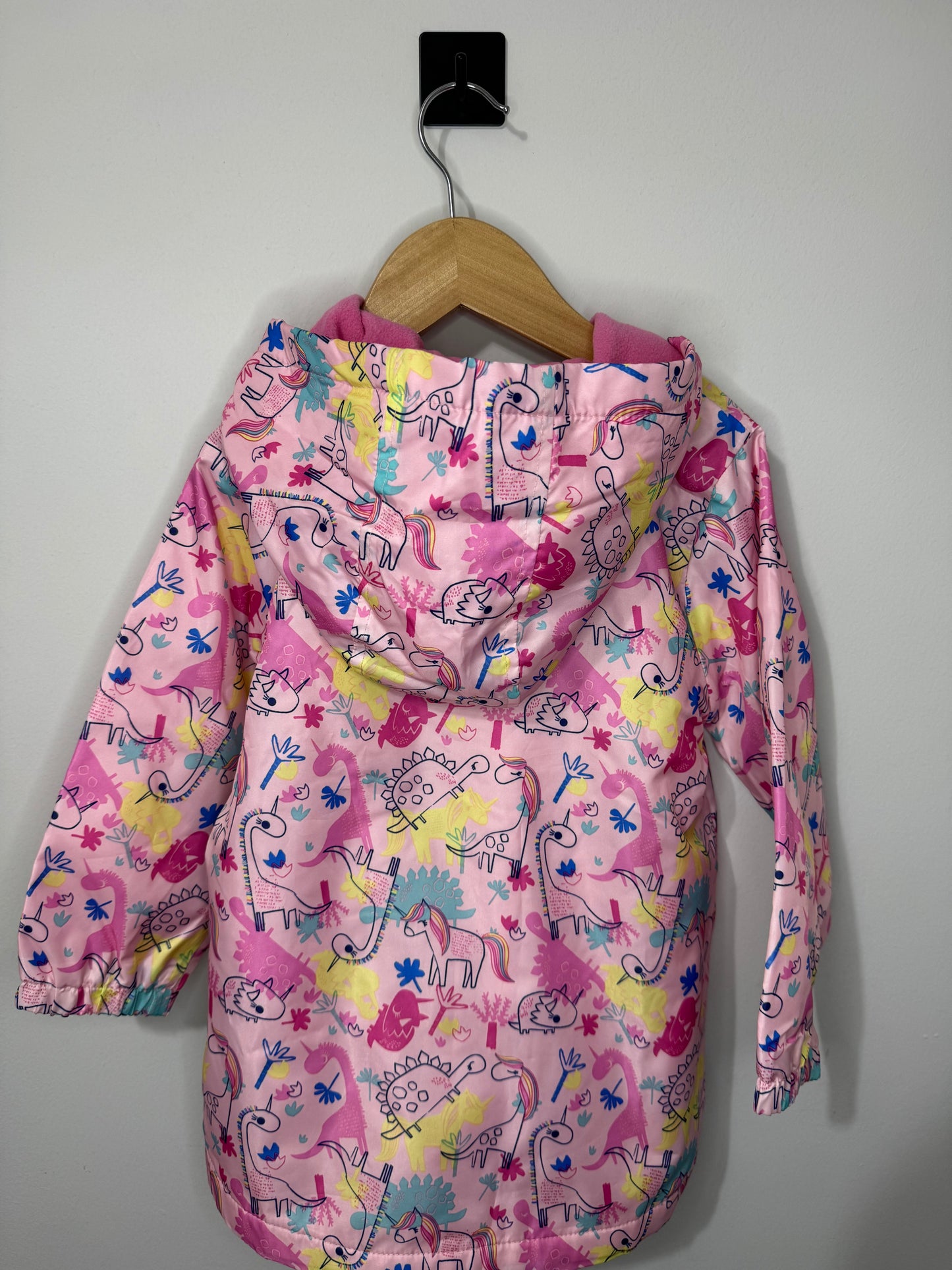 Matalan Girls Pink Rain Mac 3-4y