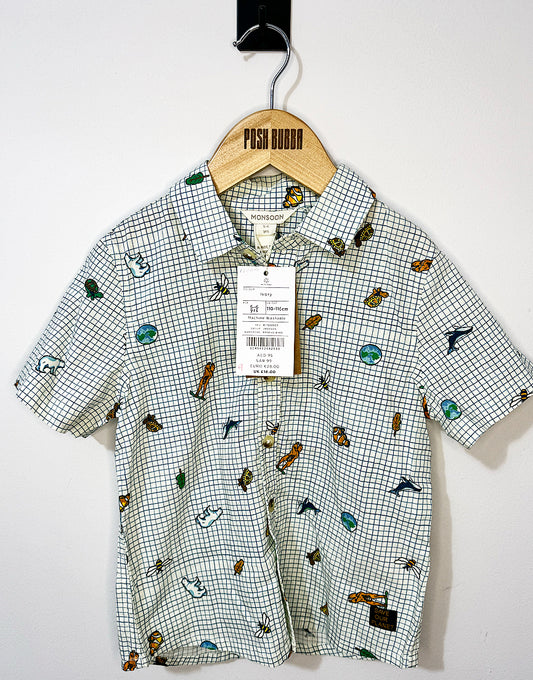 Monsoon Ivory Boys Shirt 5-6y