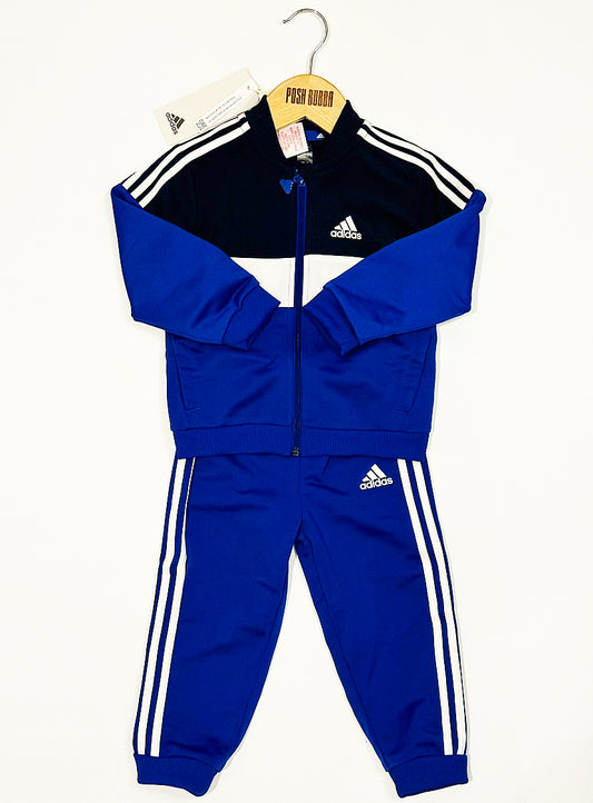 Adidas Blue and Black Tracksuit 12-18m