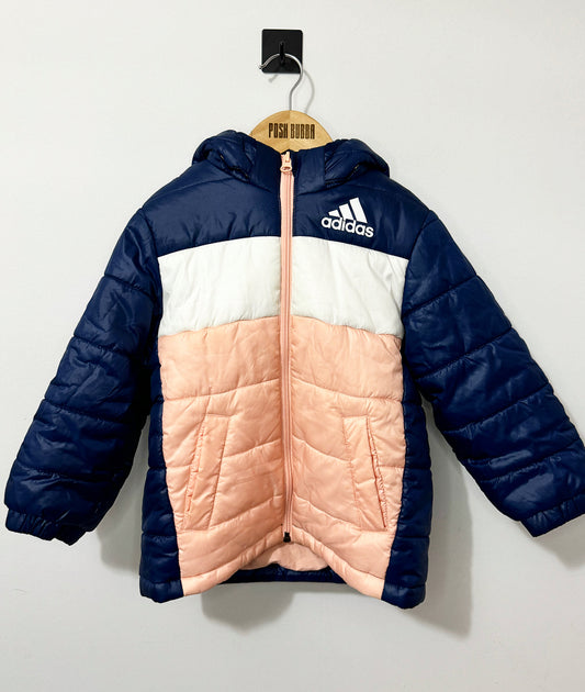 Adidas Pink/Blue Coat 3-4y No Tags