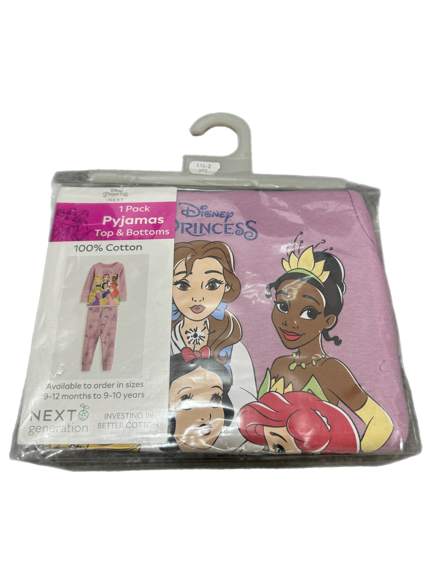 Next Princess PJs 12-18m