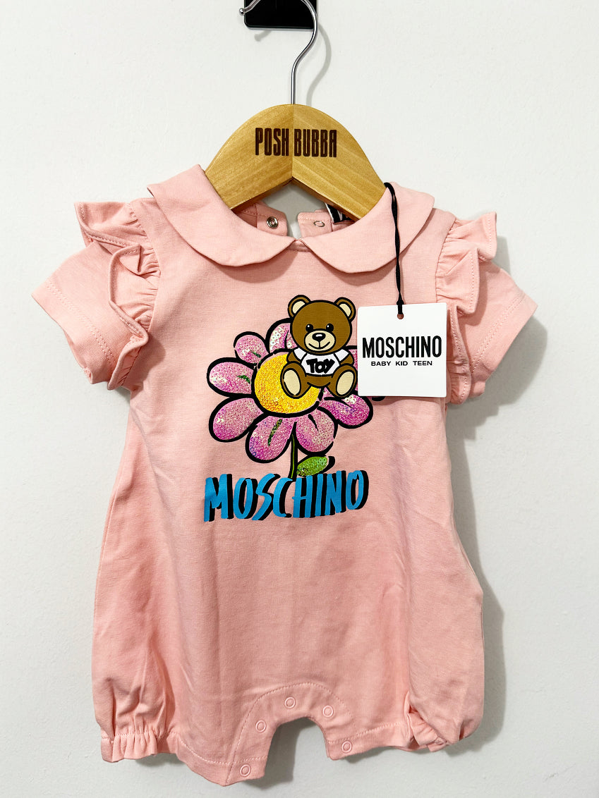 Moschino Pink Summer Romper 3-6m