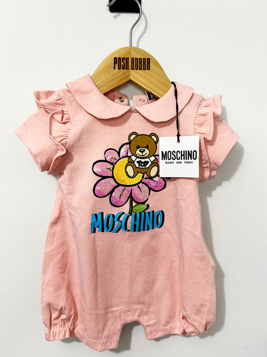 Moschino Pink Summer Romper 3-6m