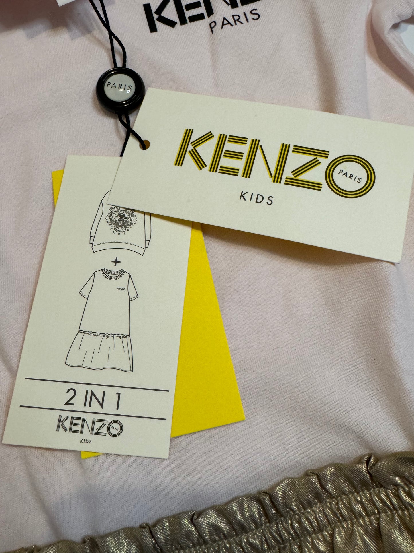 2pcs Kenzo Dress and Jumper Set 3-4y