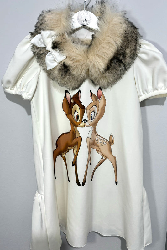 Monnalisa Bambi Dress 7y New no tags