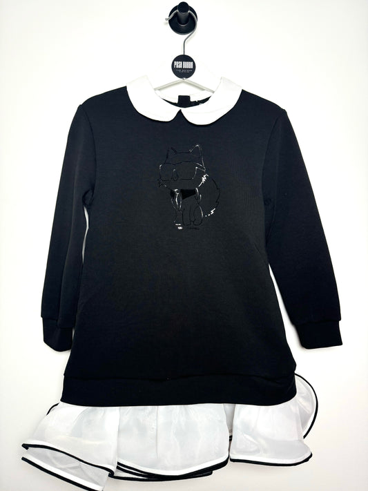 Karl Lagerfeld Black Dress 4y New no tags