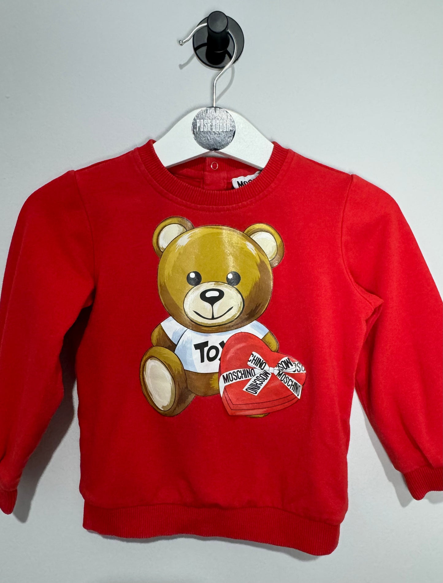 Moschino Red Jumper 12-18m Used 141072